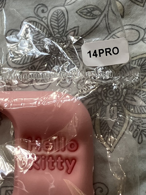 Sanrio HELLO KITTY iPhone 14 Pro Case 3-D Silicone Pink Kawaii UNUSED US SELLER gallery