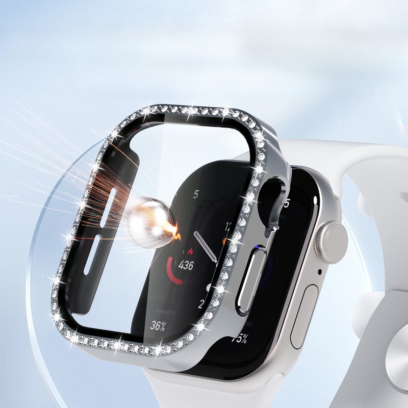 For Apple Watch Series S10 42mm 46mm Bling Women Screen Cover Protector Case gallery