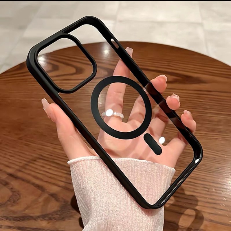 Apple iPhone 16 Pro Max Ultra-thin Acrylic Transparent Magnetic Phone Case US