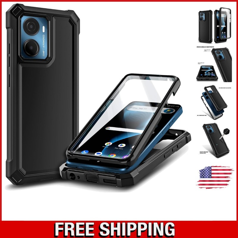 Stylish Black Bumper Case for AT&T Propel 2 5G – Military Grade Shock Absorption