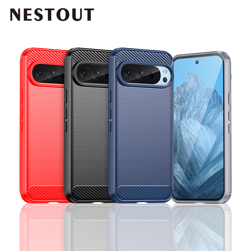 For Google Pixel 9 Pro XL 8A 7A 3 Slim Striped Non-Slip Shockproof Phone Case
