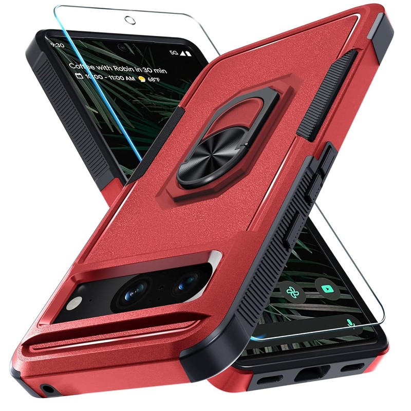 For Google Pixel 8A 7 Pro 7 6A Case Phone Cover Shockproof +Tempered Glass gallery