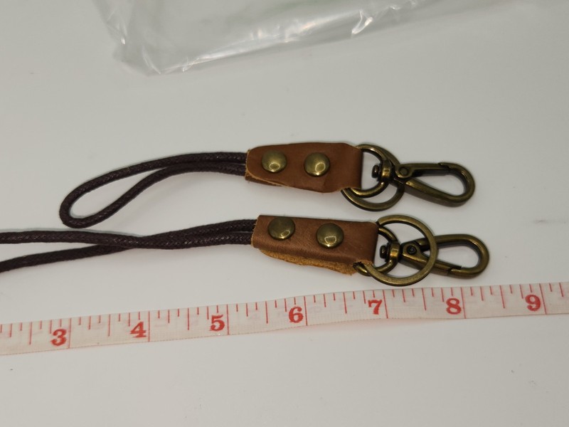 Cowhide Leather Wrist Lanyard & Keychain-Strong Clip gallery