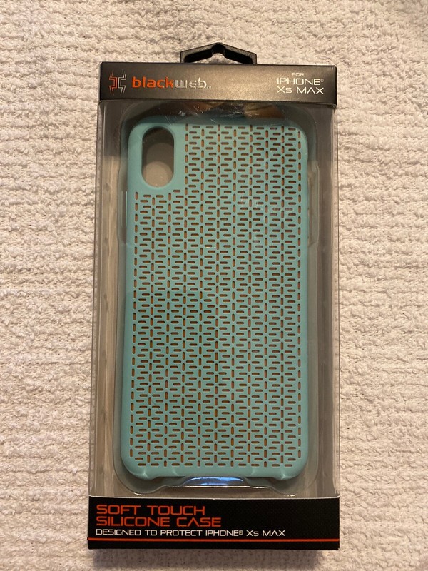 Blackweb Soft Touch Silicone Case for iPhone Xs MAX with 6.5″ Screen Mint Green