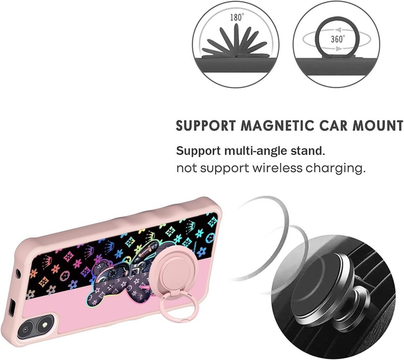 Elegant Hybrid Case for AriVoice A67L - Includes Screen Protector & Ring Support gallery