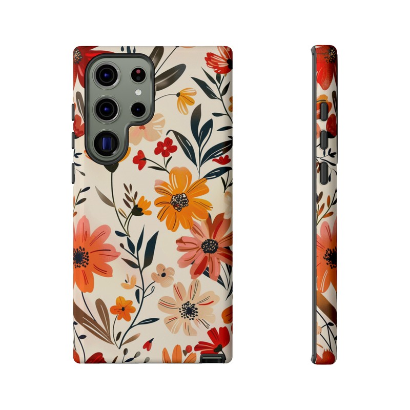 Boho Floral, Designer Print, Tough Case, for IPhone and Samsung Galaxy