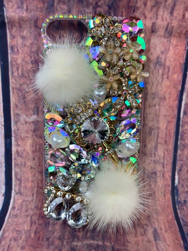 iPhone 8 Crystal Diamond Fur Case iPhone 8 Luxury Fox Head