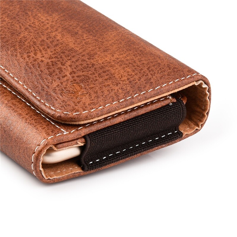 For Apple iPhone 6 Horizontal Leather Belt Clip Holster Pouch Case Cover-Brown gallery