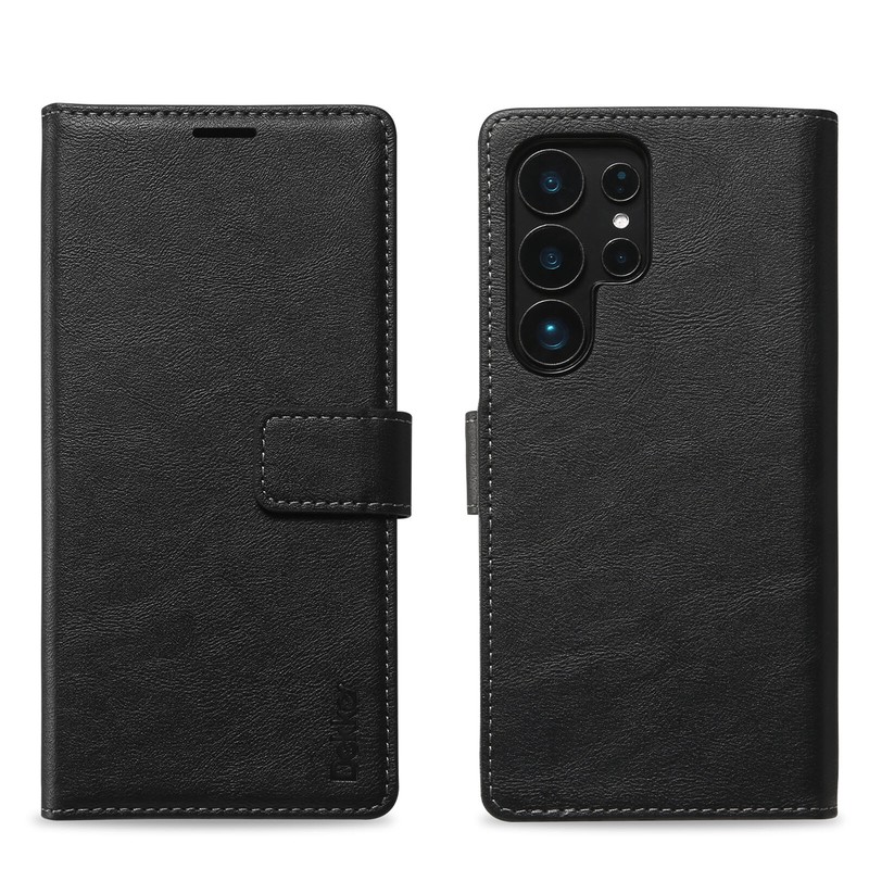 Magnetic Detachable Folio Kickstand Wallet Case For Samsung Galaxy S25 Ultra/S25