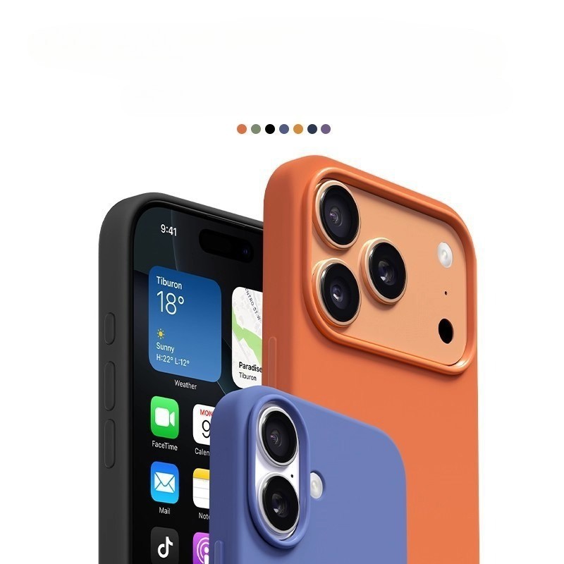 For Magsafe iPhone 17 Pro Max 17 Pro Case Liquid Silicone Logo Cover & Animation gallery