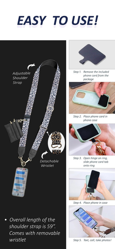 Save the Girls Clip & Go Crossbody Strap with Pouch - Reflective Collection gallery
