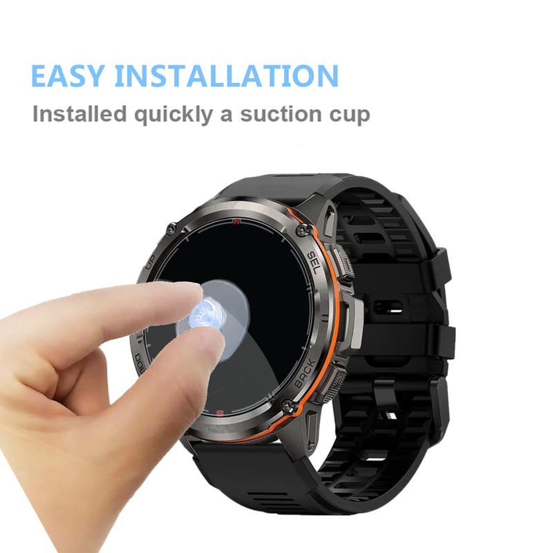 Aemus Screen Protector For Tank T4 / T3 Ultra Smart Watch 1.43” (3 Pack) HD gallery