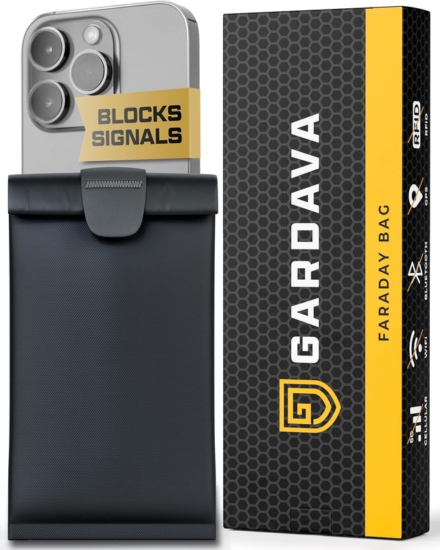 Military Grade Faraday Bag for Phones – RFID Signal Blocking Pouch, Faraday Cage