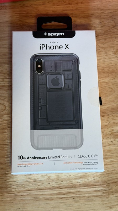Spigen – iPhone X – CLASSIC C1 Case – Graphite -10th Anniversary Limited Edition