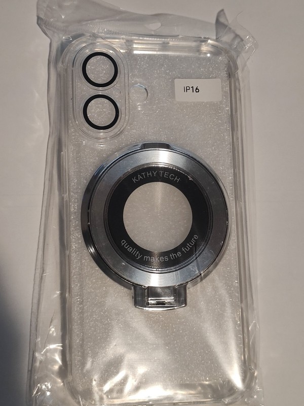 Shockproof Case for iPhone 16 with O-Ring Stand Slim CLEAR. MEGA SALE