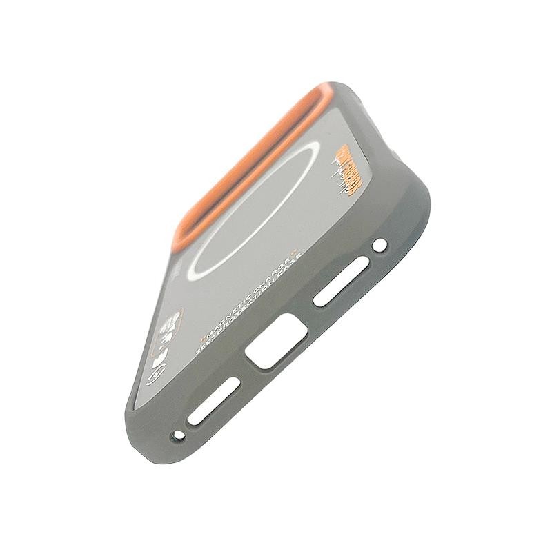 Nimmy Cool & Cute 2.0 Case with MagSafe for iPhone 17 Pro 6.3" Grey Orange gallery