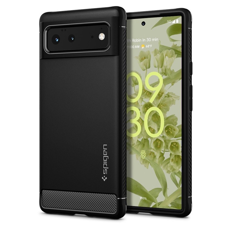 For Google Pixel 6 Case | Spigen [Rugged Armor] Shockproof Slim Cover