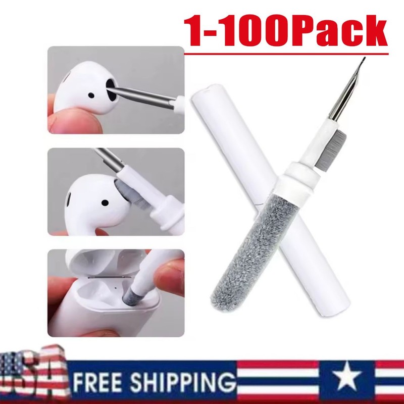 Cleaner Kit for Airpods-Pro 1 2 3 4Earbuds Cleaning Pen Brush Earphones Case Lot