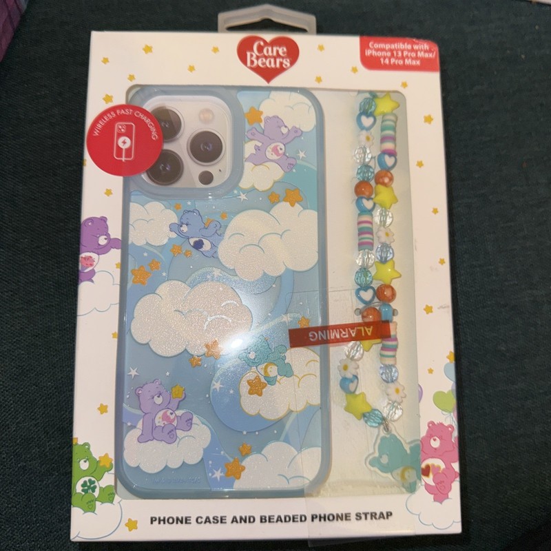 Care Bears Phone Case With Beaded Strap iPhone 13 Pro Max iPhone 14 Pro Max