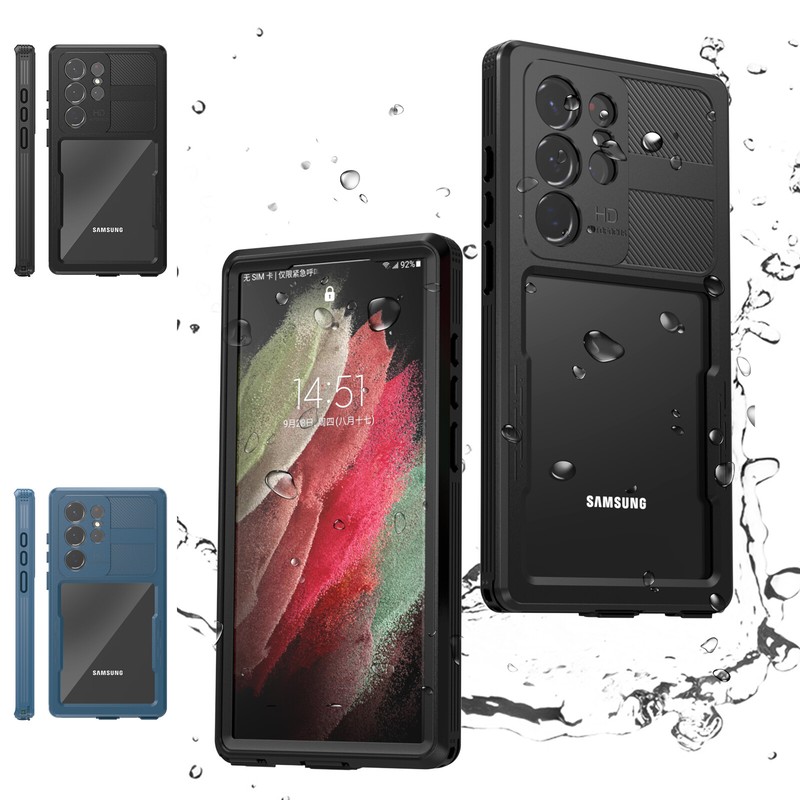For Samsung Galaxy S23/S23+/S23 Ultra Hybrid Rugged Waterproof Clear Phone Case
