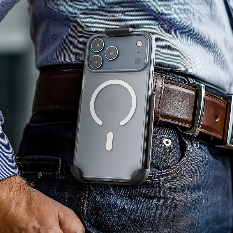 For iPhone 17 Pro Max ClearBack Case w/ Holster gallery