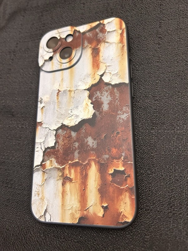 Distressed Abstract Brown Beige Gray Rusty Case Cover for Apple iPhone 13 gallery