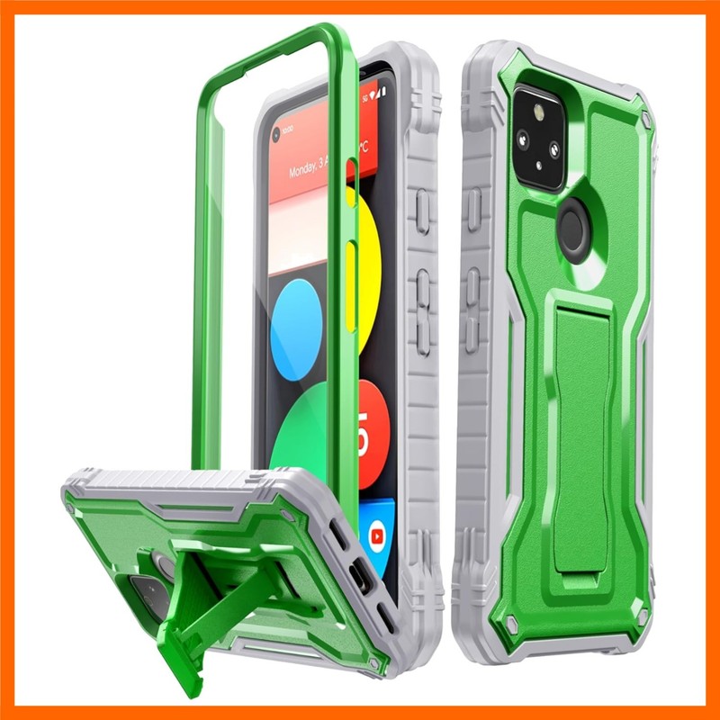 for Google Pixel 5A Case, Dual Layer Shockproof Heavy Duty Case with Screen P…