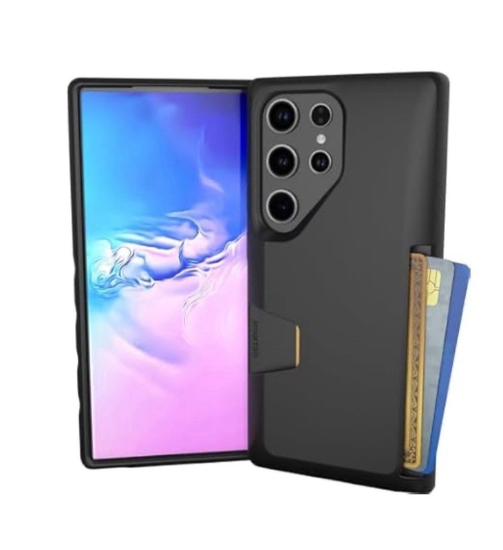 Smartish Galaxy S24 Ultra, Wallet Slayer Case Vol 1, Black Tie Affair gallery