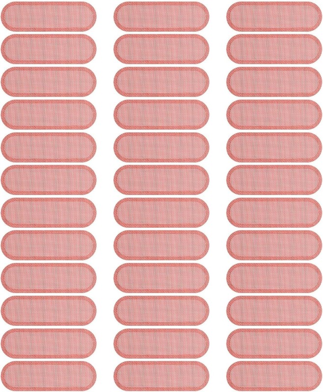 Thin and Light 40 Pcs Phone Dustproof Stickers - Red Speaker Covers 0.87"x0.28" gallery