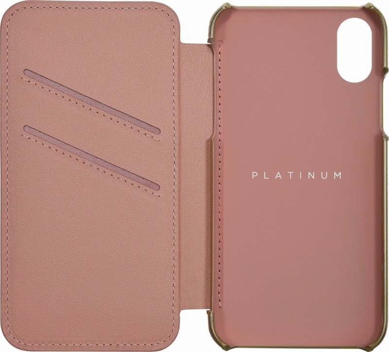 Platinum™ - Folio Wallet Protective Case for iPhone X and iPhone Xs - Deep Pink gallery