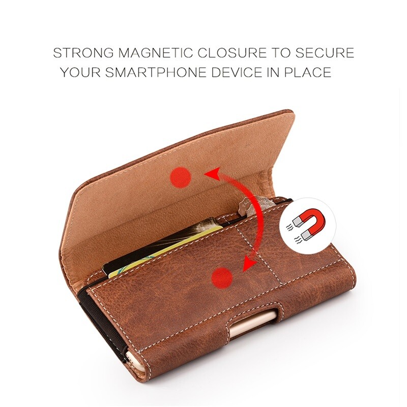 For Apple iPhone 6 Horizontal Leather Belt Clip Holster Pouch Case Cover-Brown gallery