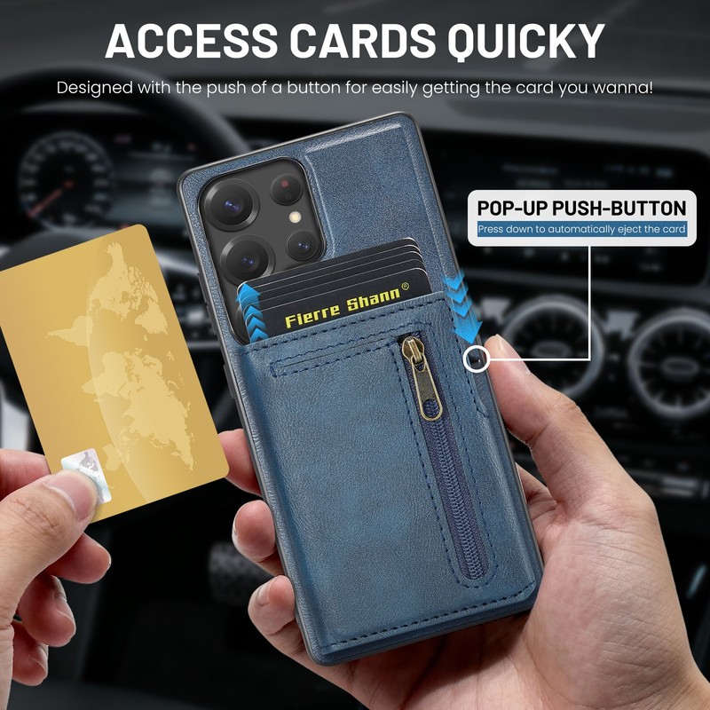For Samsung Galaxy S26 Ultra/S25/S24/S23 Detachable Leather Wallet Mag-Safe Case gallery