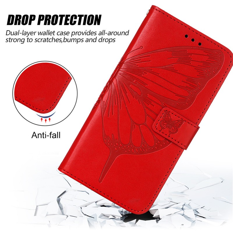 NEW Butterfly Flip Card Wallet Leather Phone Case For Nokia G400 G300 G60 X30 gallery