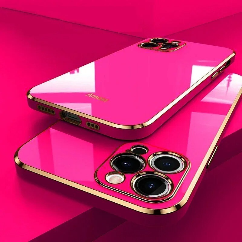 Luxury Solid Color Silicone Soft Case For IPhone 16 15 14 11 12 13 Pro Max