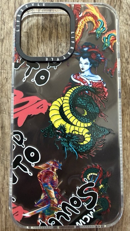 Japanese style Samurais, dragon & geisha design 16 Pro Max