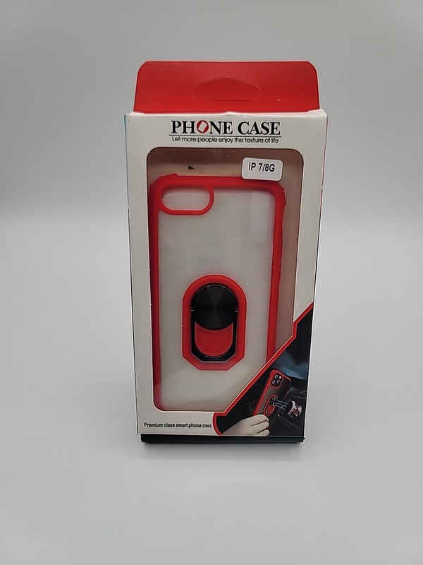 iPhone 7 and iPhone 8 Case, featuring a built-in magnetic ring holder/kickstand