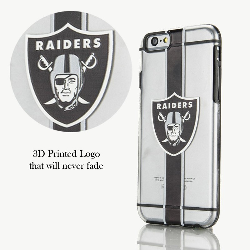 FOCO NFL Las Vegas Raiders Hydro Clear Case For iPhone 6 & 6s (4.7″)