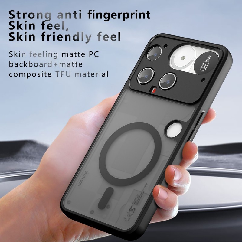 Magnetic Matte Acrylic TPU+PC Hard Back Case For Nothing Phone 4A Pro 4A 3A Lite gallery