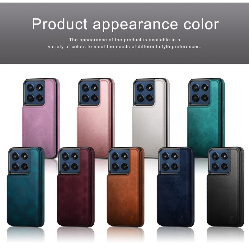DJDUCK Designed for Moto G Stylus 2025/Stylus 2026 Back Flip, A - Light Brown gallery