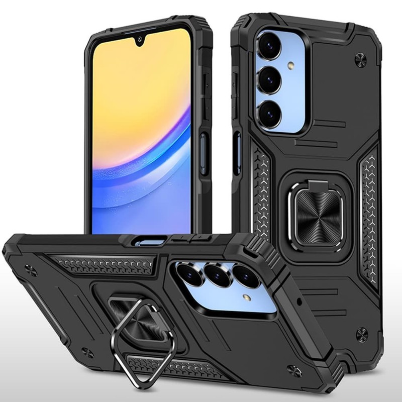 For Samsung Galaxy A03s A14/A15/A16 5G A36 Shockproof Rugged Ring TPU Case Cover