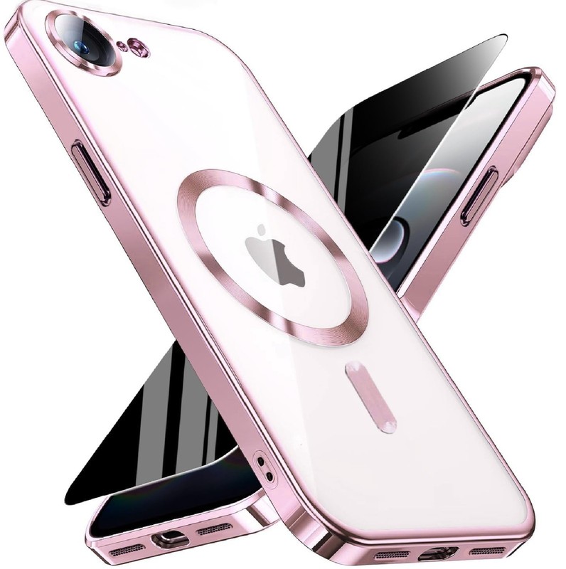 Magnetic for iPhone 17e/16e Case with Privacy Screen Protector & Full Camera Cov