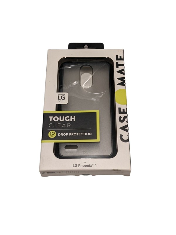 Case Mate Tough Clear Case for LG Phoenix 4 – Smoke/Black