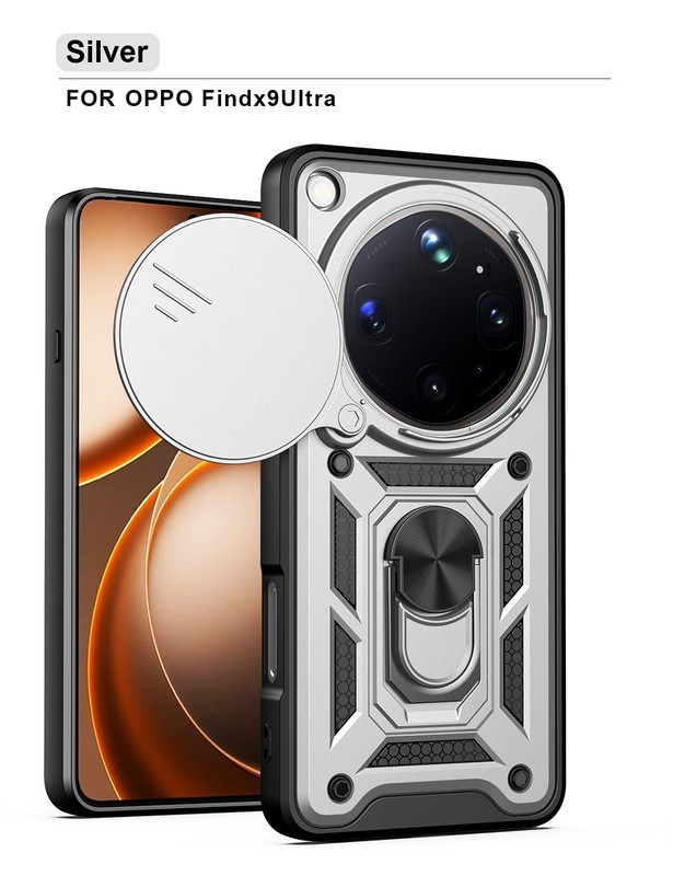 For OPPO Find X9 Ultra Case Camera Protector Ring Holder Cover+Screen Protector gallery