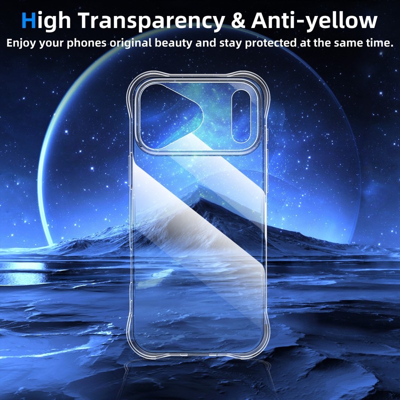 3x Clear TPU Case+Tempered Glass For iPhone 17/17Air/17 Pro Max Screen Protector gallery