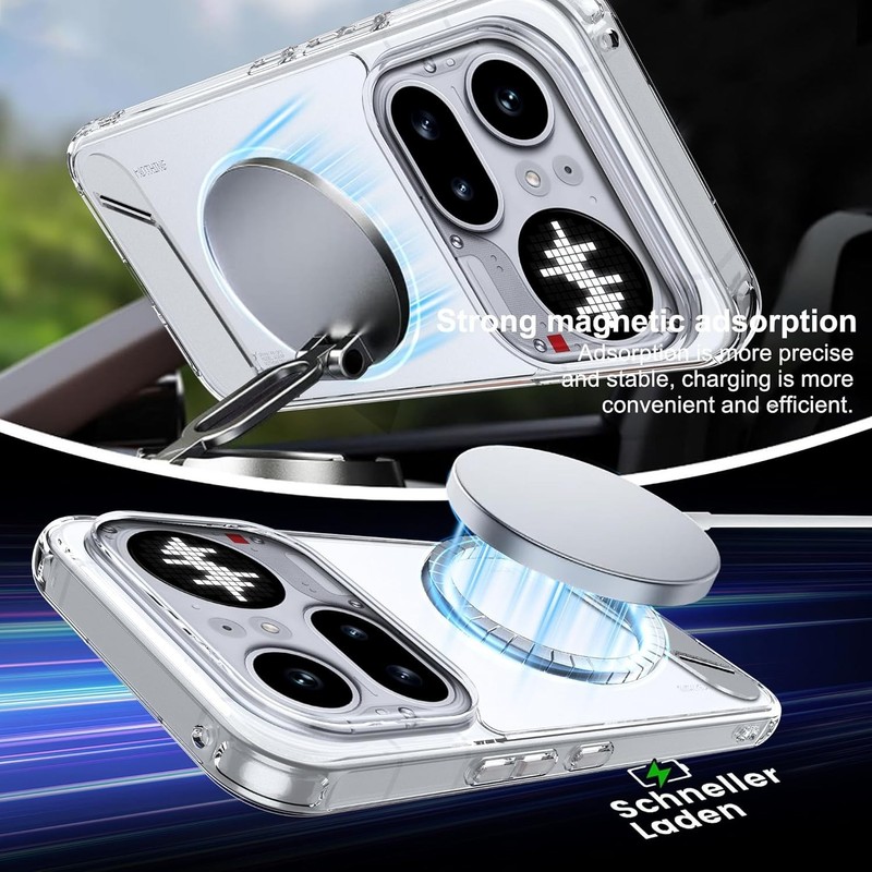 For Nothing Phone (4A) Pro Case [Built-In Invisible Kickstand] [Fit for Magsafe] gallery