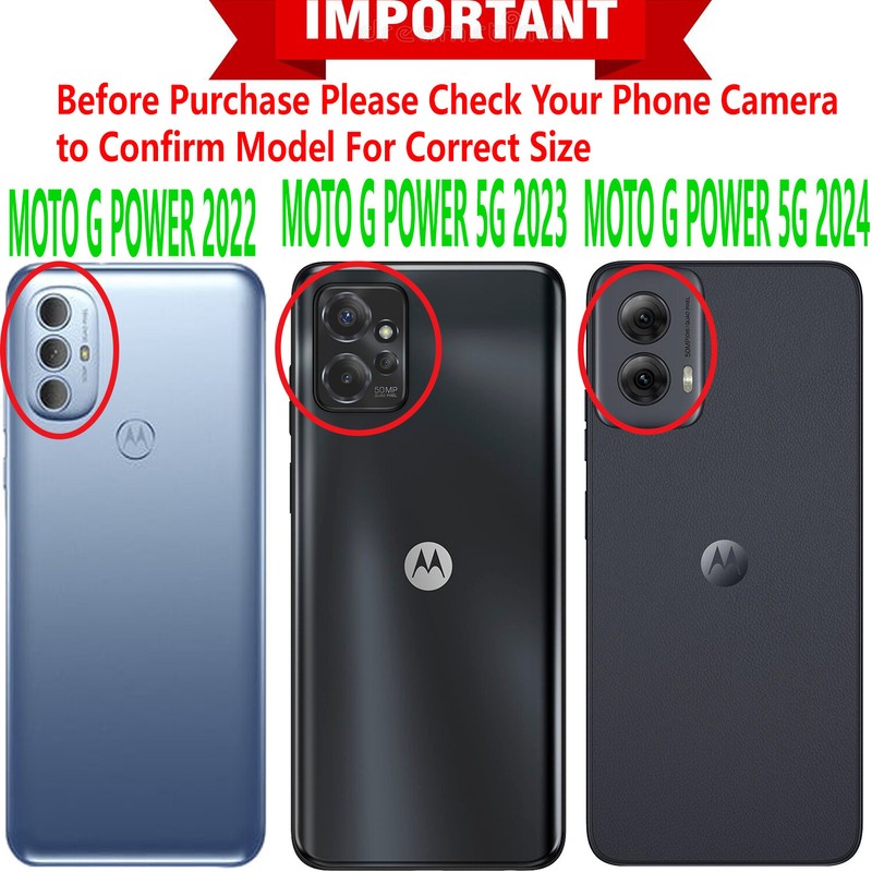 For Motorola Moto G Power 5G 2024 Case Phone Cover Shockproof + Tempered Glass gallery