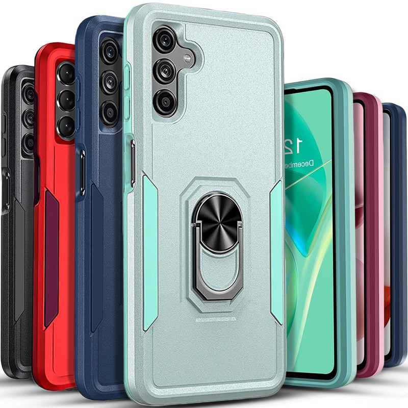 For Samsung Galaxy A03s A13 5G A53 54 A33 Phone Case Stand Cover + Screen Glass