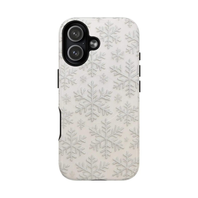 Snowflake Texture iPhone Case compatible with MagSafe