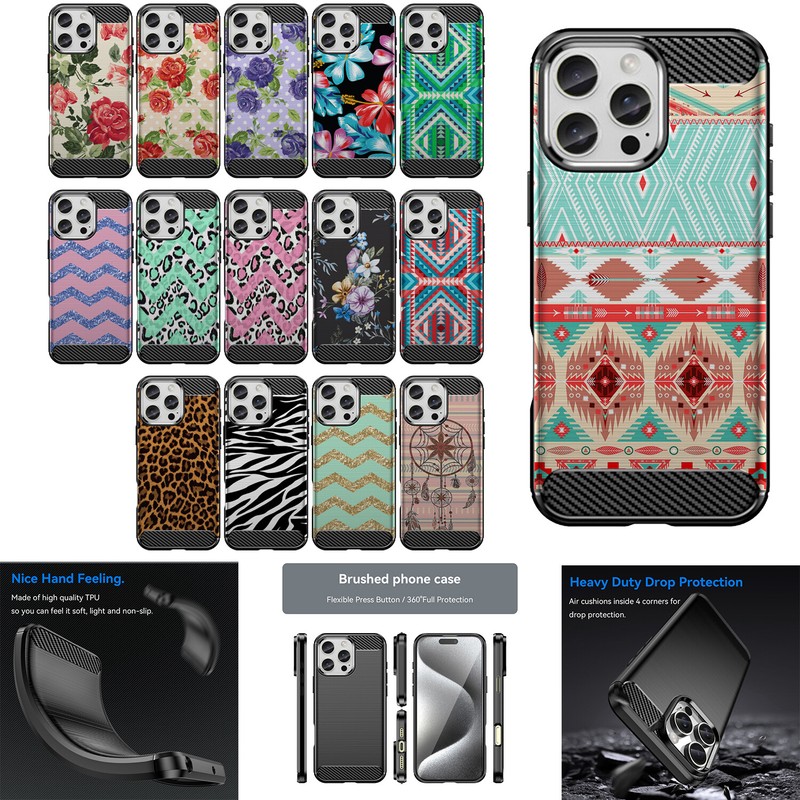 For [iPhone 16 Pro Max][Flex TPU Fiber SET2] Slim Matte Grip Case