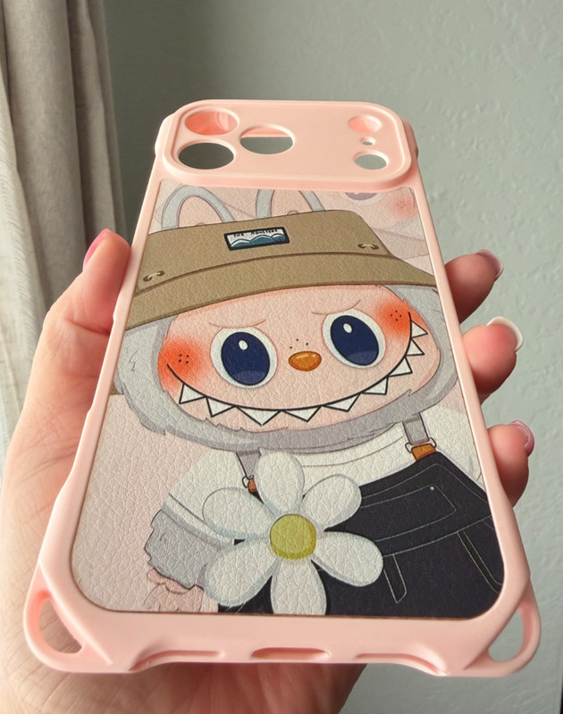 Pink Labubu The Monsters Fall In Wild Phone Case for iPhone 17 Pro Max / ProMax
